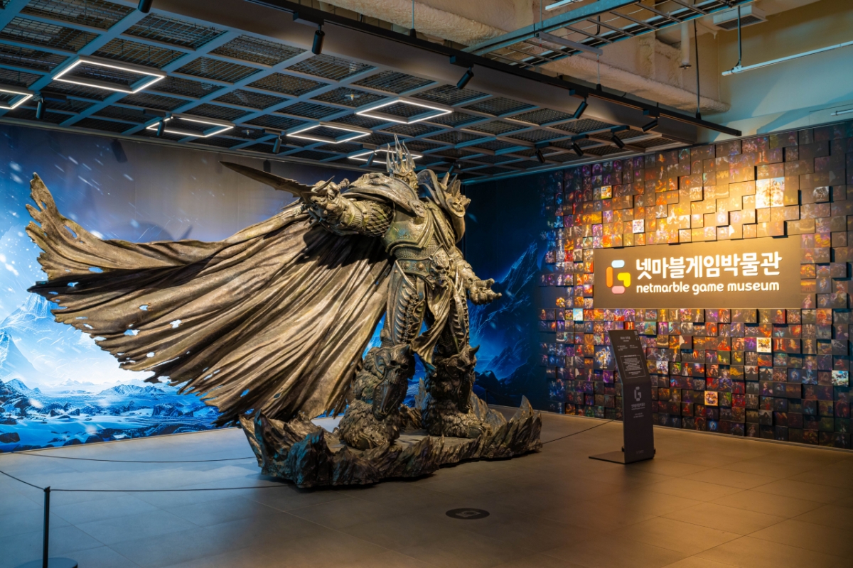  넷마블게임박물관 아서스 조형물 /사진제공=서울관광재단