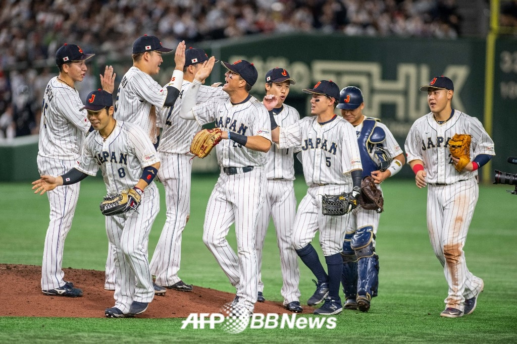 2023 월드베이스볼클래식(WBC) 대회 당시 일본 야구 대표팀의 모습. /AFPBBNews=뉴스1
