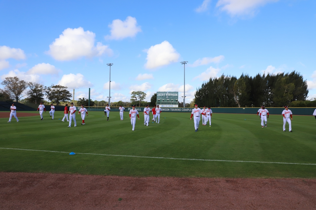 SSG 랜더스 선수단의 미국 플로리다 스프링캠프 훈련 모습. /사진=SSG 랜더스 제공