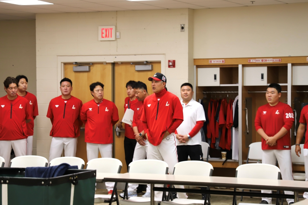 SSG 랜더스 선수단의 미국 플로리다 스프링캠프 훈련 모습. /사진=SSG 랜더스 제공