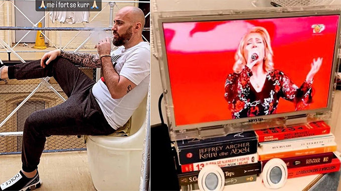 살인죄로 징역 32년을 선고 받은 알바니아 국적의 죄수 유게르트 메리자이가 SNS(소셜미디어)를 통해 공개한 영국 맨체스터 교도소 수감 생활 모습. /사진=인스타그램