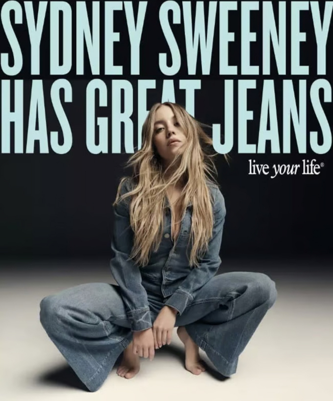 미국 배우 시드니 스위니(28)가 자신이 모델로 참여한 청바지 광고를 둘러싼 인종주의 논란에 대해 입장을 밝혔다./사진=아메리칸 이글 
