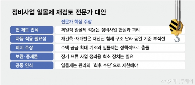정비사업 일몰제 재검토 전문가 대안/그래픽=김현정