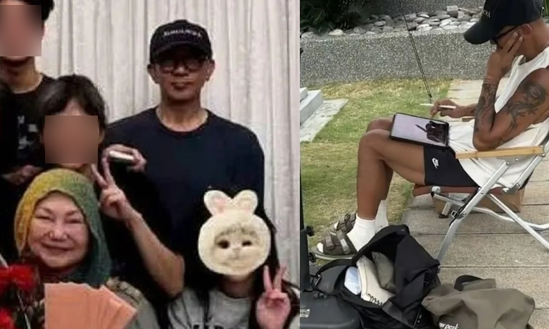 쉬시위안 사망 이후 앙상해진 모습으로 건강이상설에 휩싸였던 가수 구준엽 /사진=쉬시위안 모친 인스타그램, 야후 타이완