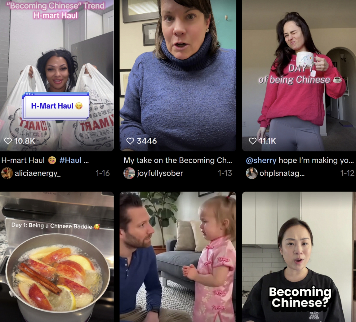 #becomingchinese 검색 결과/사진=틱톡