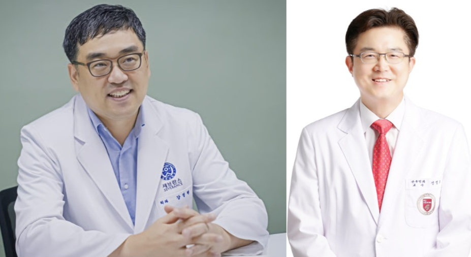 강남세브란스병원 대장항문외과 강정현 교수(사진 왼쪽)과 고려대구로병원 산부인과 신정호 교수