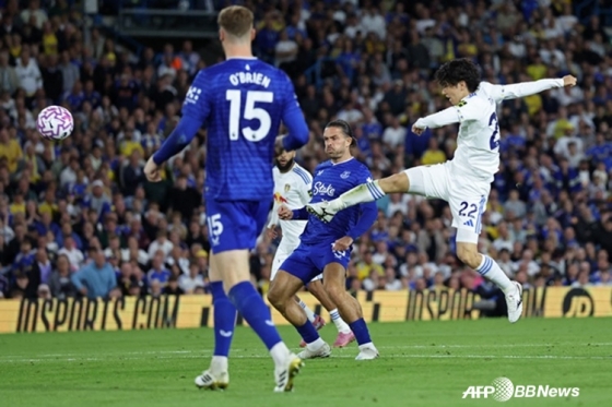 슈팅하는 다나카 아오의 모습. /AFPBBNews=뉴스1