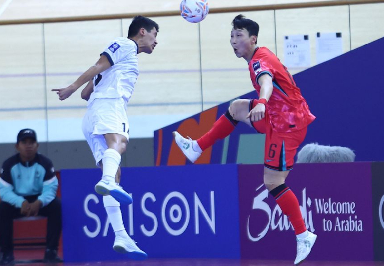 지난달 31일(한국시간) 인도네시아 자카르타에서 열린 2026 AFC 풋살 아시안컵 조별리그 A조 최종전 한국과 키르기스스탄의 경기 모습. /사진=AFC 제공