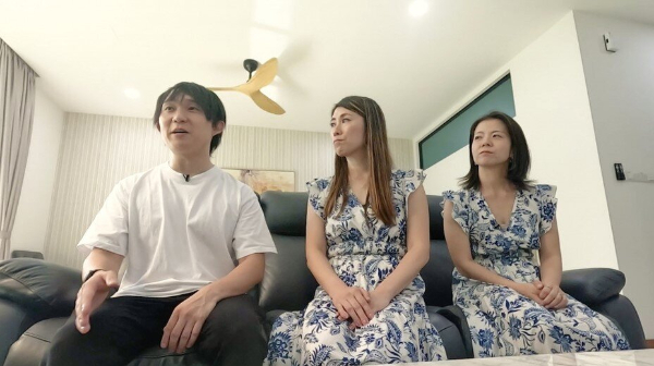 30대 일본인 남성이 말레이시아에서 두 명의 아내, 네 명의 자녀와 일부다처 생활을 하는 모습이 공개돼 화제다./사진=일본 아베마(ABEMA) '사랑의 하이에나 시즌5'