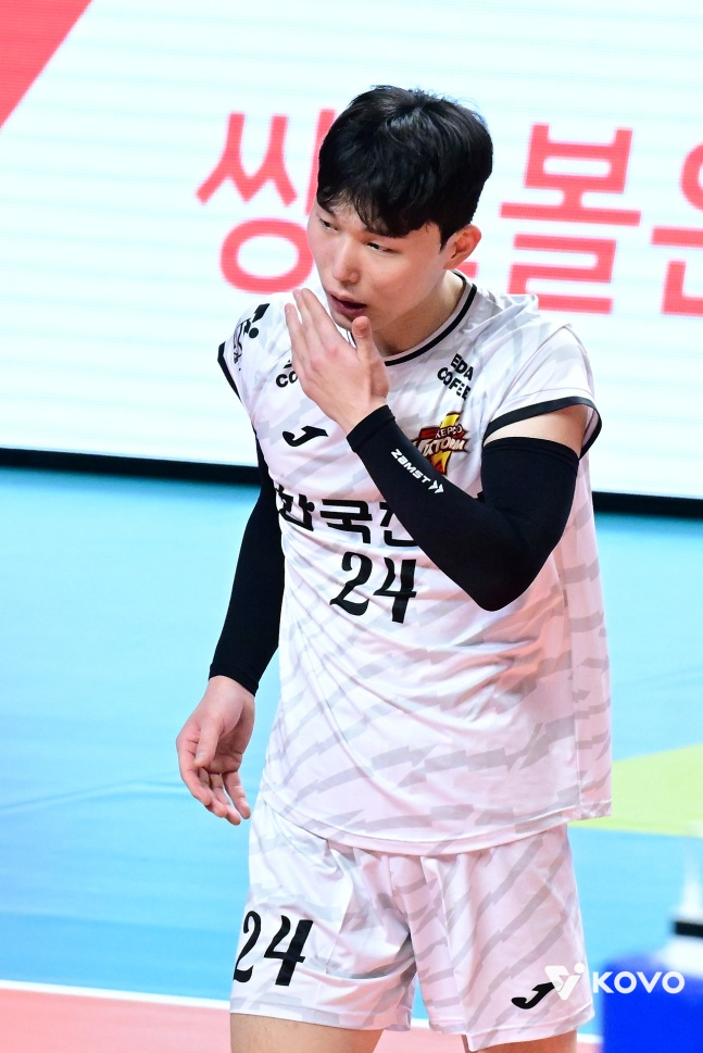 한국전력 리베로 장지원. /사진=한국배구연맹 제공