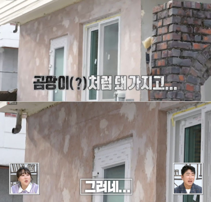 비용 절감과 취향 반영을 위해 '셀프 인테리어'에 도전한 신혼부부의 근황이 화제다. 인테리어 공사가 1년 넘게 진행 중이지만 완공 시점이 불투명한 상태다./사진=MBC 예능프로그램 구해줘!홈즈 화면캡처.