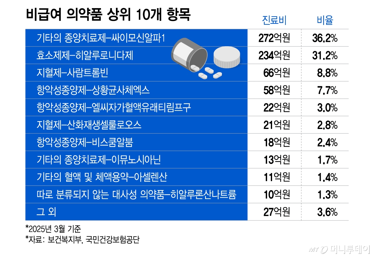 효과 의문인데...암 환자 대상 '비급여 의약품' 팽창, 정부에 소송까지 - 뉴스 썸네일 이미지