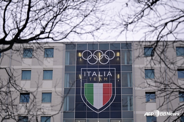 이탈리아 밀라노의 동계올림픽 선수촌의 모습. /AFPBBNews=뉴스1