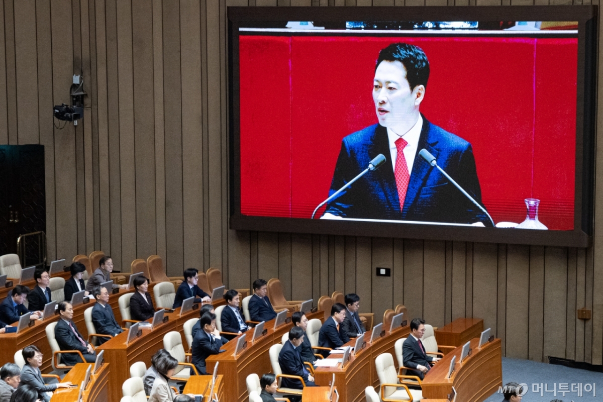 (서울=뉴스1) 유승관 기자 = 장동혁 국민의힘 대표가 4일 서울 여의도 국회에서 열린 제432회 국회(임시회) 제3차 본회의에서 국정에 관한 교섭단체 대표연설을 하고 있다. 2026.2.4/뉴스1 Copyright © 뉴스1. All rights reserved. 무단 전재 및 재배포, AI학습 이용 금지. /사진=(서울=뉴스1) 유승관 기자