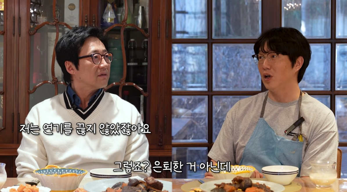  배우 박신양이 배우 은퇴설에 선을 그었다. /사진=유튜브 영상 갈무리