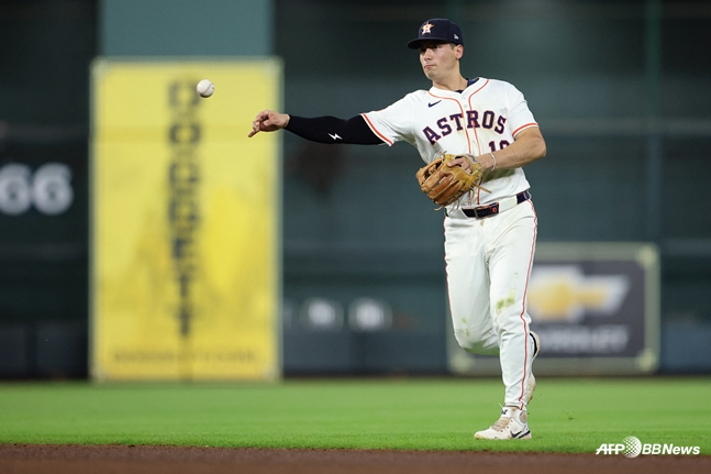 휴스턴에서 내야 수비를 하고 있는 위트컴. /AFPBBNews=뉴스1