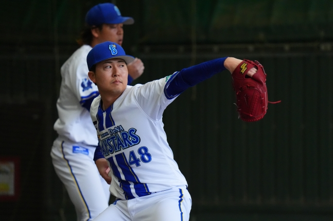 NPB 요코하마 베이스타즈 시절 쿄야마 마사야. /사진=롯데 자이언츠 제공