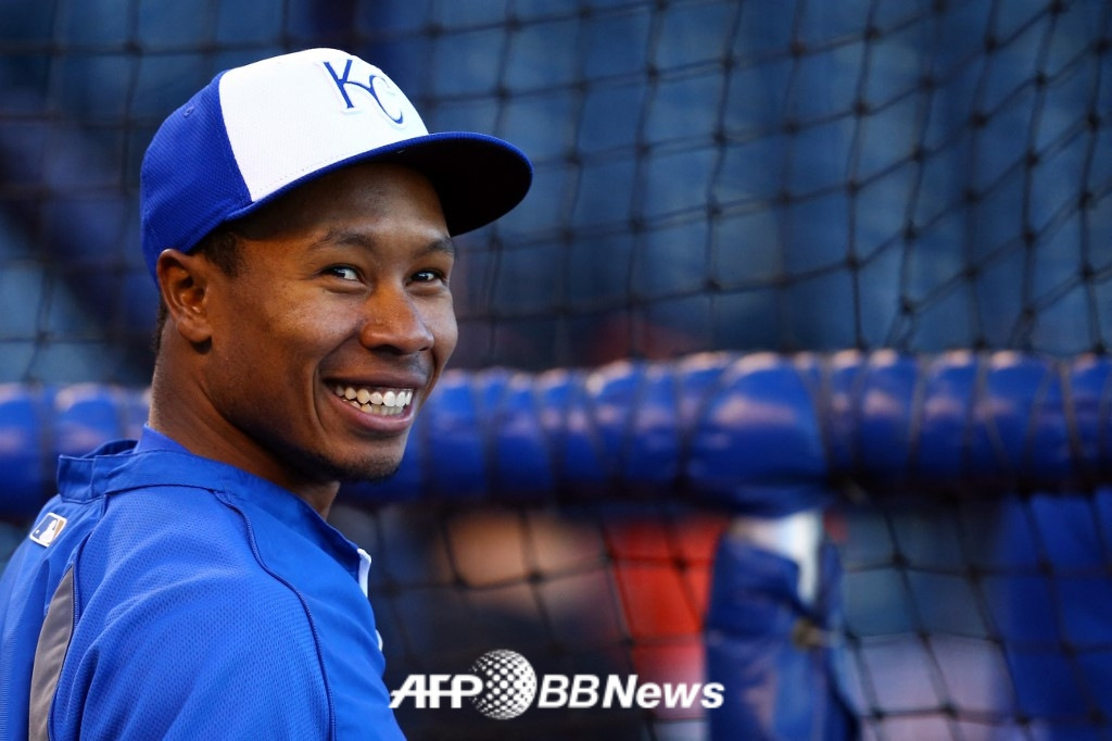 지난 2014년 캔자스시티 로열스에서 활약하던 시절 고(故) 테런스 고어의 모습. /AFPBBNews=뉴스1