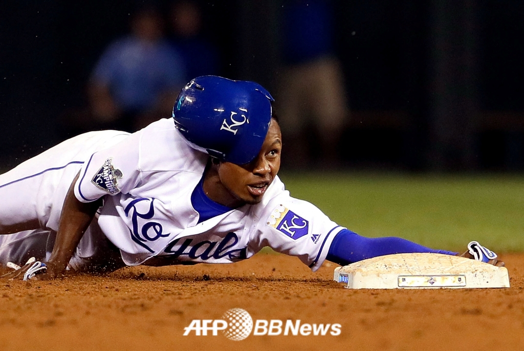 지난 2016년 캔자스시티 로열스에서 활약하던 시절 고(故) 테런스 고어의 모습. /AFPBBNews=뉴스1