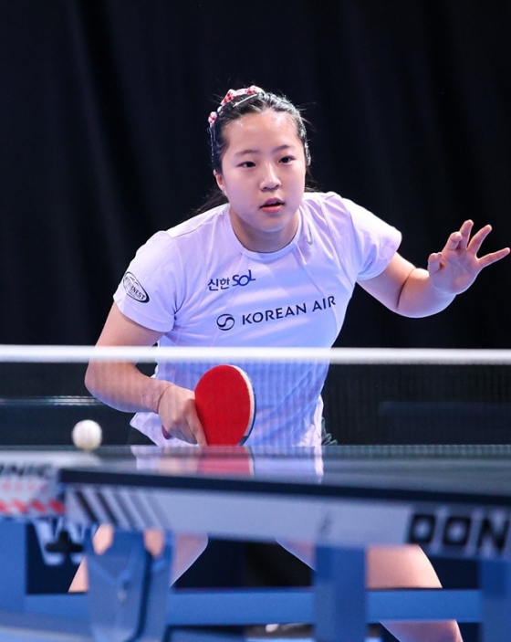 신유빈. /사진=WTT 공식 사회관계망서비스(SNS)