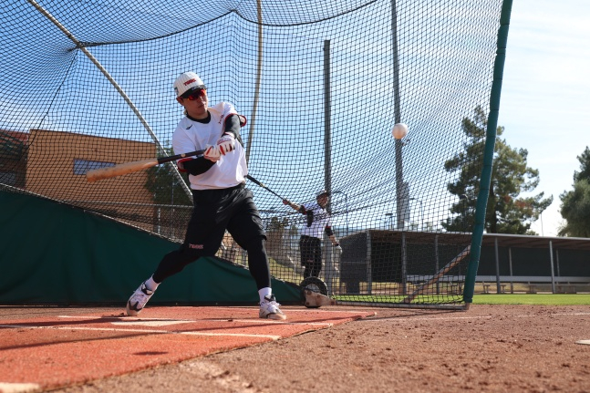 박동원이 최근 미국 애리조나주 스코츠데일에서 열린 2026 LG 스프링캠프에서 훈련 중이다. /사진=LG 트윈스 제공