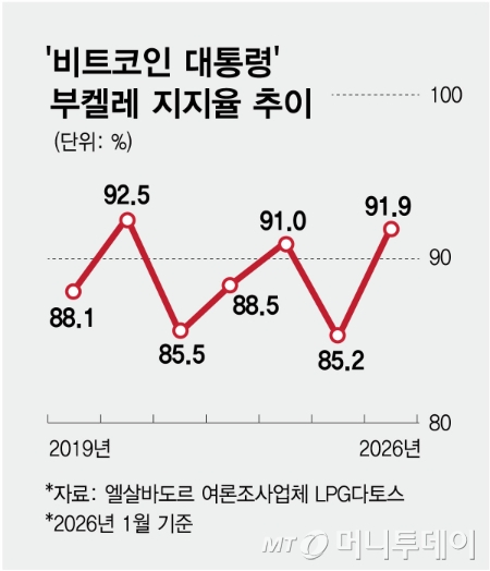 부켈레 지지율 추이/그래픽=김현정