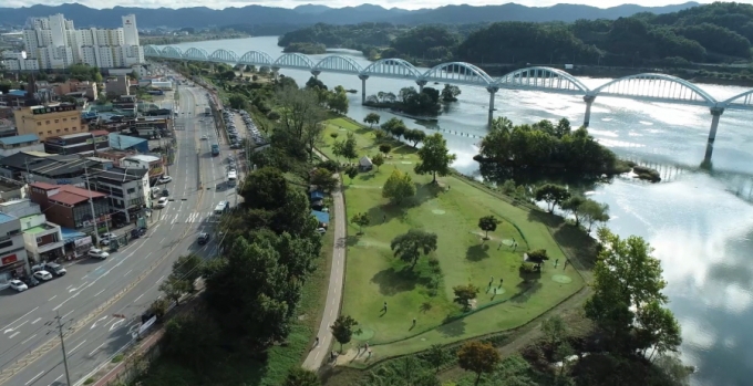 ▲충주호 파크골프장 전경/사진제공=충주시