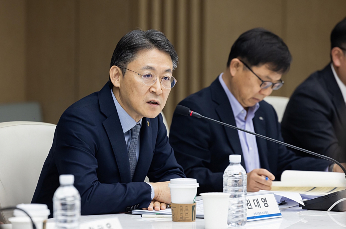 권대영 금융위원회 부위원장이 지난 4일 서울 중구 대한상공회의소에서 열린 ESG 금융추진단 제6차 회의에서 발언하고 있다. /사진=금융위원회