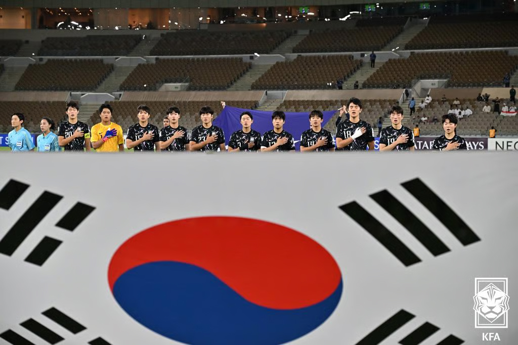 지난해 열린 AFC U-17 아시안컵에 나선 대한민국 U-17 축구대표팀 선수들. /사진=대한축구협회 제공