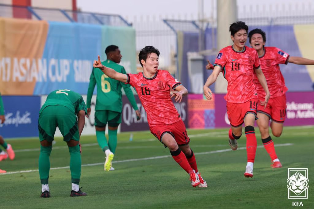 지난해 열린 AFC U-17 아시안컵 준결승 사우디아라비아전. /사진=대한축구협회 제공