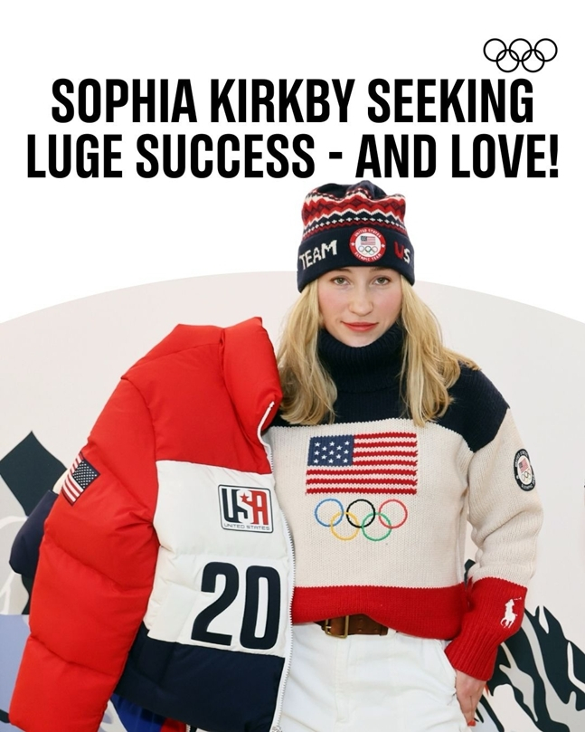 화제를 모으고 있는 소피아 커비. /사진=올림픽 공식 SNS