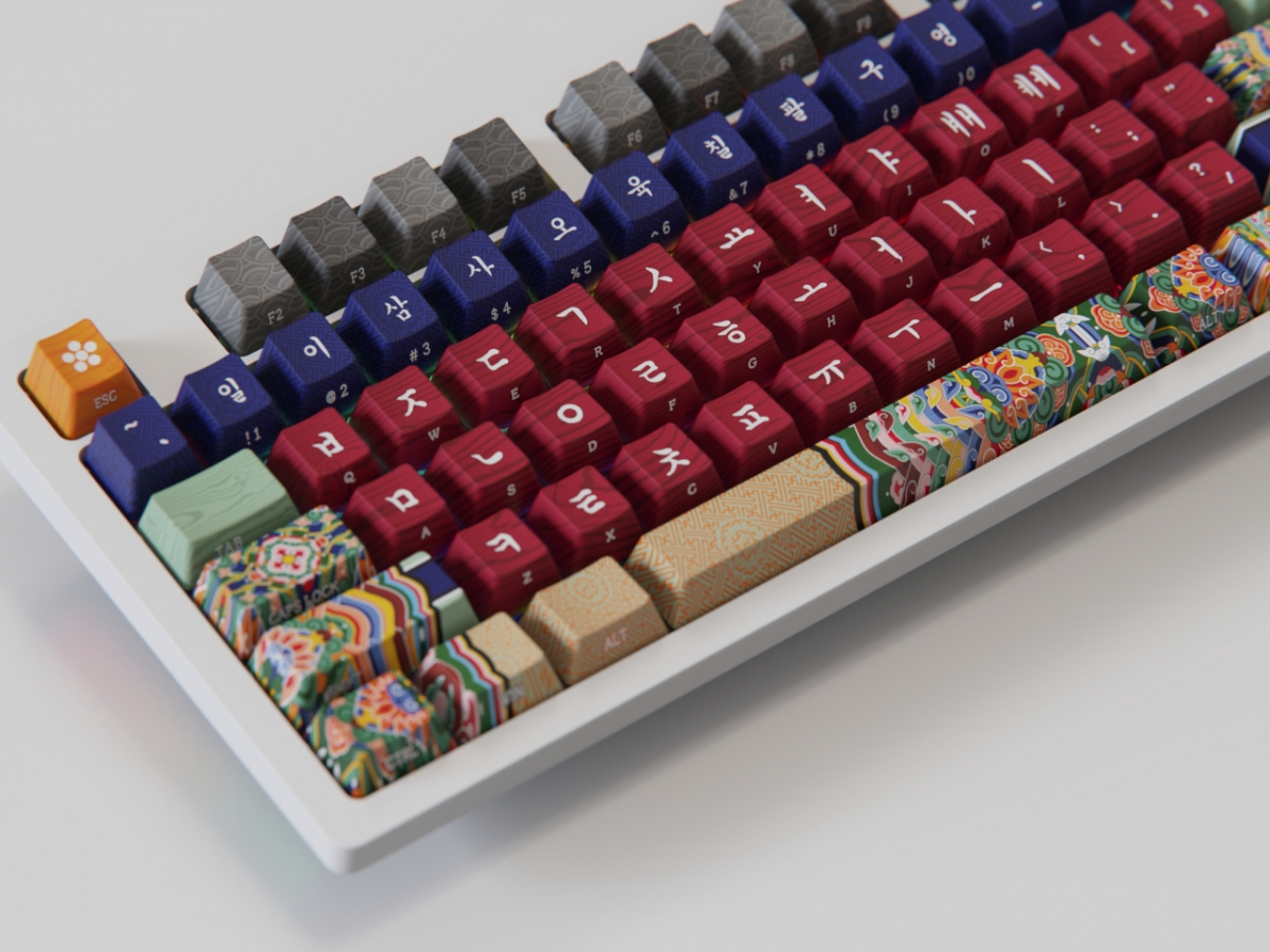 경복궁 교태전의 단청에서 영감을 얻은 키보드 /사진제공=시이닷