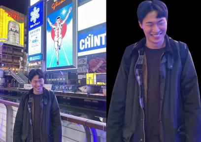 AI 컷아웃 기능을 활용해 왼쪽 사진에 오른쪽 누끼를 추출했다. 5초면 가능하다./사진=이찬종 기자