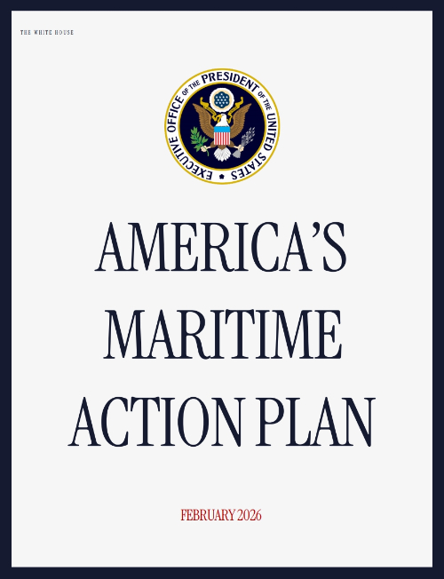 백악관이 13일(현지시간) 발표한 '미국 해양 행동 계획'(America's Maritime Action Plan)/사진=백악관 홈페이지