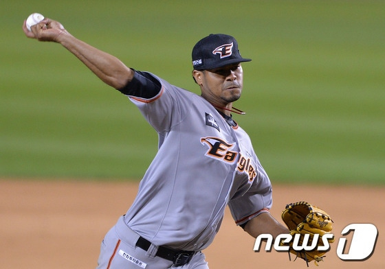 2015시즌 한화 소속으로 활약했던 로저스. /사진=뉴스1