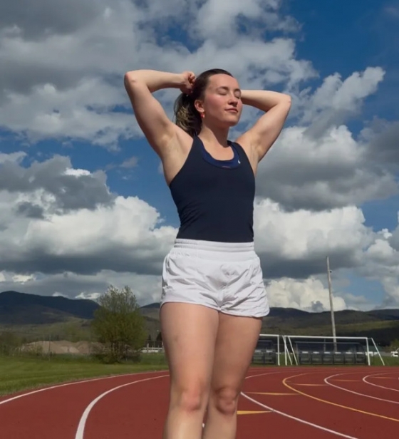 미국 여자 루지 국가대표 소피아 커비. /사진=더선 갈무리