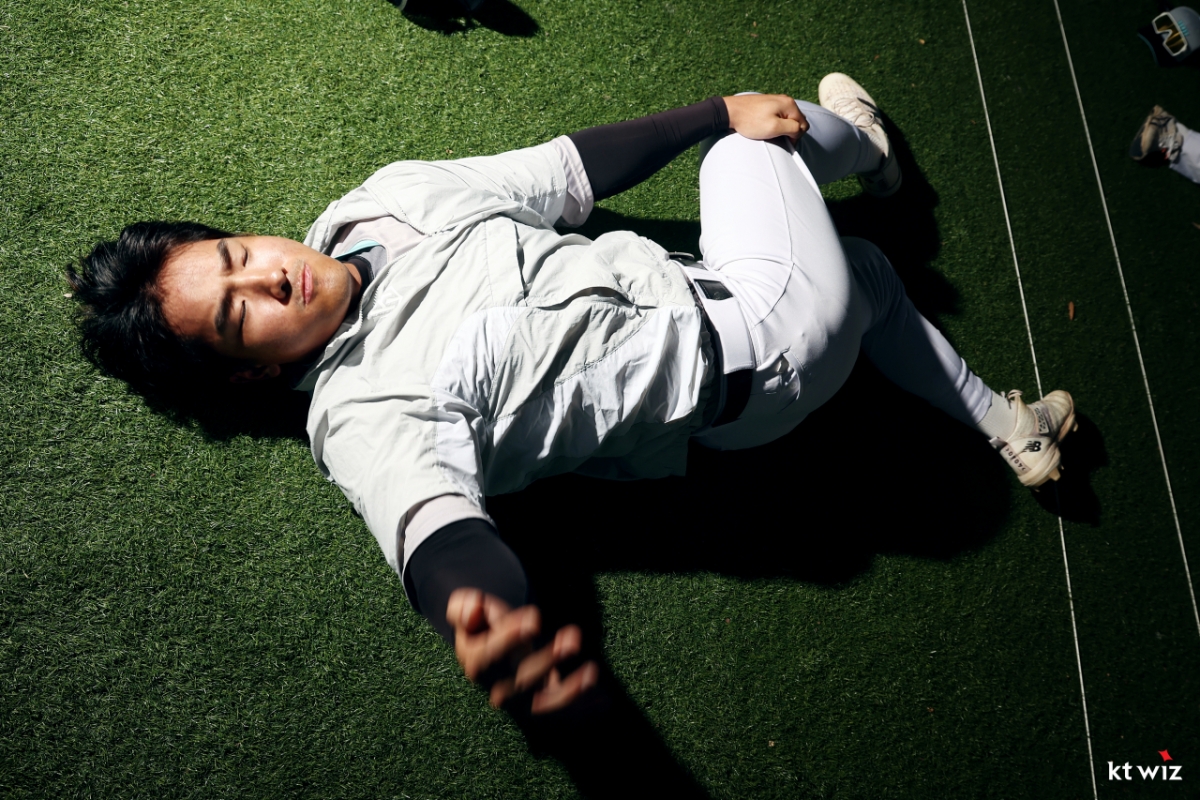 KT 위즈 소속의 한국 국가대표 외야수 안현민. /사진=KT 위즈 제공