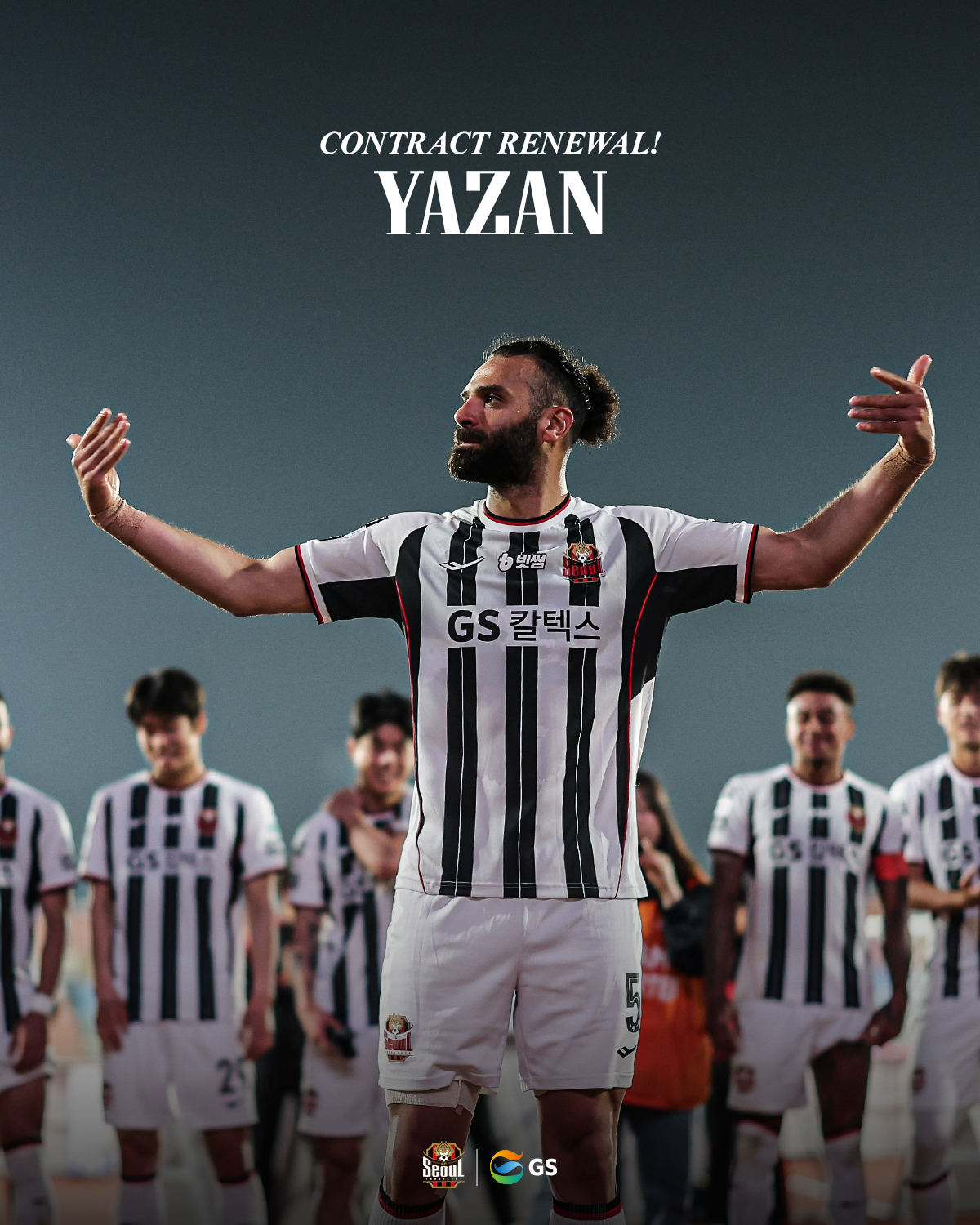 FC서울과 재계약한 야잔. /사진=FC서울 제공