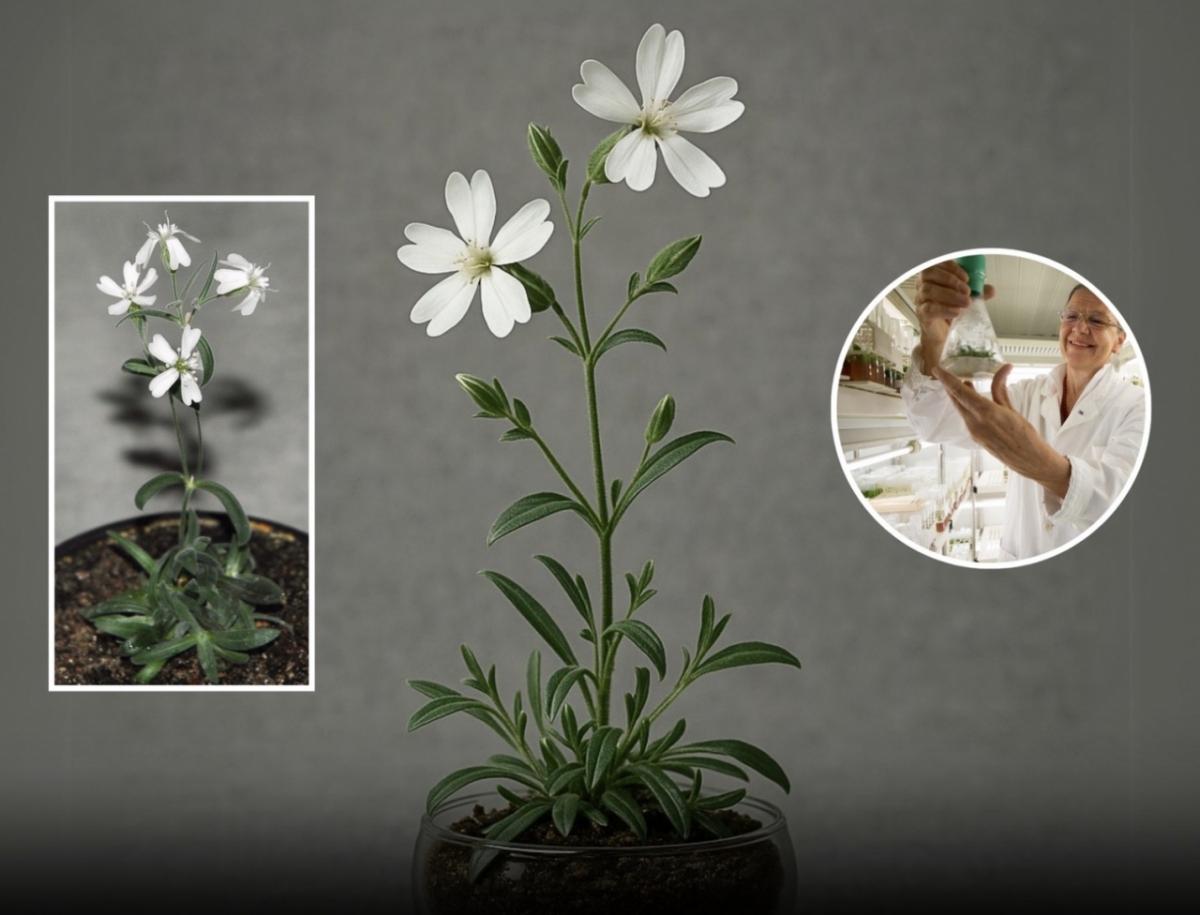 3만년 만에 꽃을 피운 실레네 스테노필라. /사진=SNS 갈무리