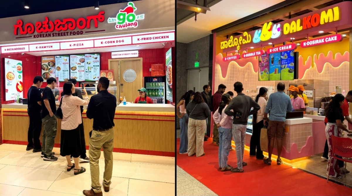 고피자의 인도 현지화 브랜드 고추장(왼쪽)과 ‘달코미’ 전경/사진제공=고피자