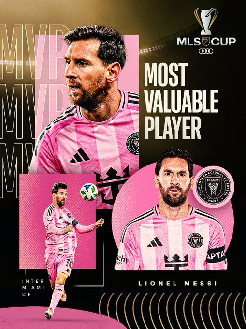 2025 미국 메이저리그사커(MLS)컵 최우수 선수(MVP)로 선정된 리오넬 메시. /사진=인터 마이애미 공식 사회관계망서비스(SNS)