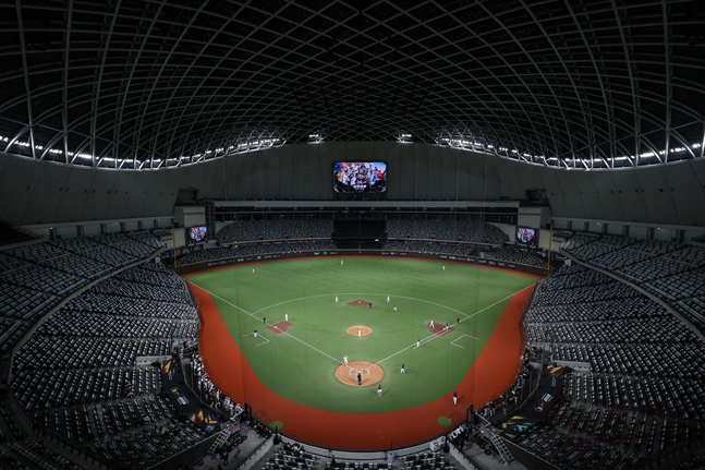 연습경기가 열린 타이베이 돔. /사진=키움 히어로즈