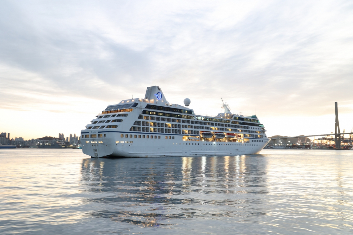 부산항에 입항한 리가타호./사진=BPA 제공.