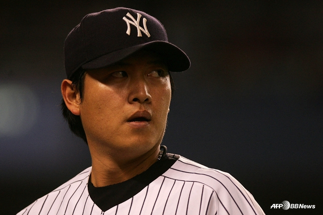 2007시즌 양키스 소속으로 19승을 거뒀던 왕첸밍의 모습. /AFPBBNews=뉴스1