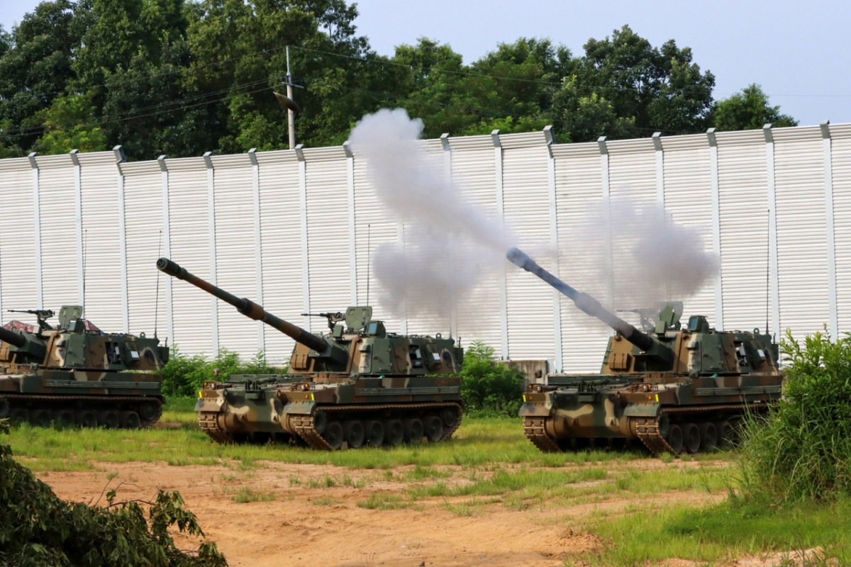 (포천=뉴스1) 양희문 기자 = K9A1 자주포 /사진=(포천=뉴스1) 양희문 기자