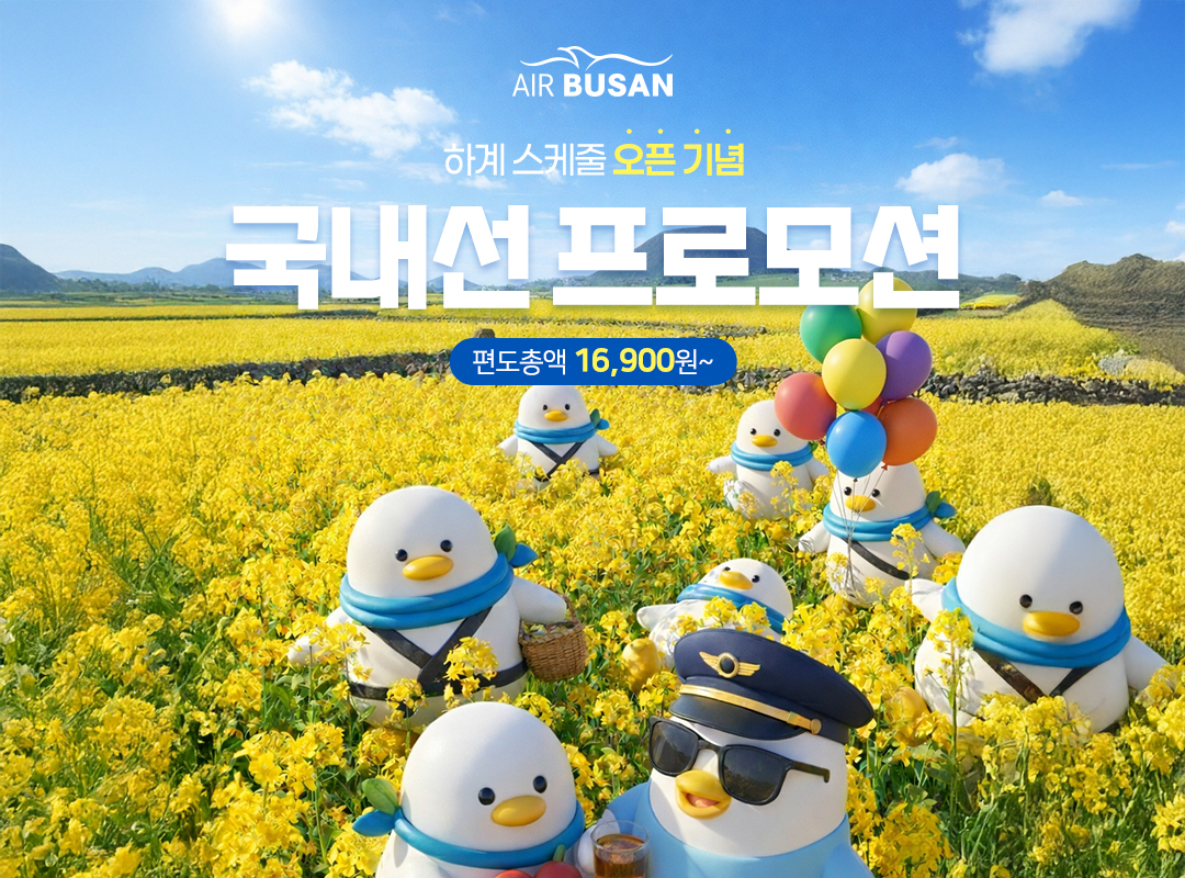 에어부산 국내선 특가 프로모션 진행 포스터./제공=에어부산