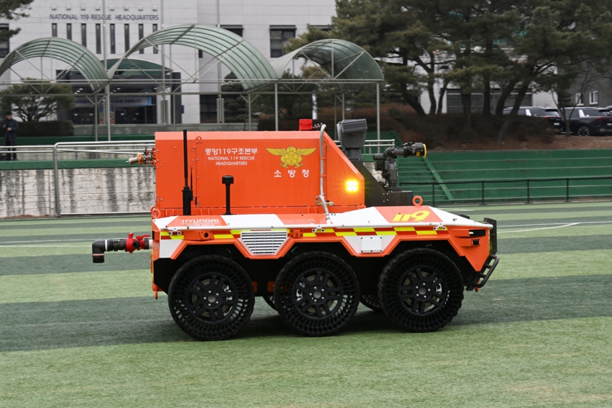 무인소방로봇. /사진제공=소방청