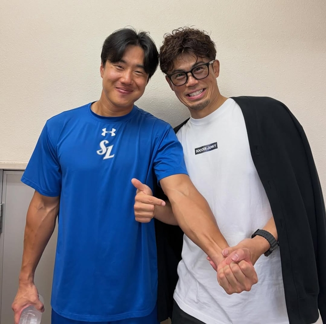 이성규(왼쪽)과 이마에. /사진=이마에 SNS