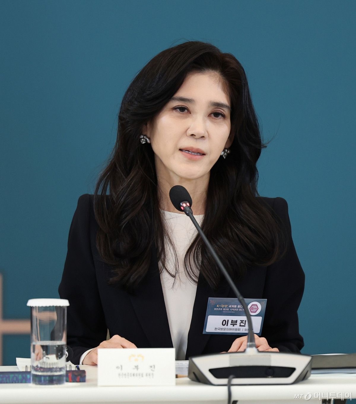 (서울=뉴스1) 이재명 기자 = 이부진 한국방문의해위원장이 25일 청와대에서 열린 확대국가관광전략회의에서 발언하고 있다. 2026.2.25/뉴스1 Copyright © 뉴스1. All rights reserved. 무단 전재 및 재배포, AI학습 이용 금지. /사진=(서울=뉴스1) 이재명 기자