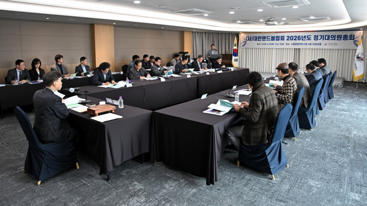 2026년도 정기대의원총회 모습. /사진=대한핸드볼협회 제공